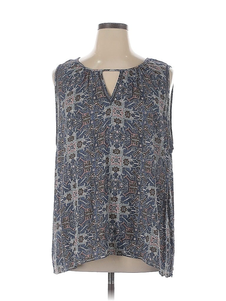 Pre-owned Studio B By Bobeau Sleeveless Blouse In Gray