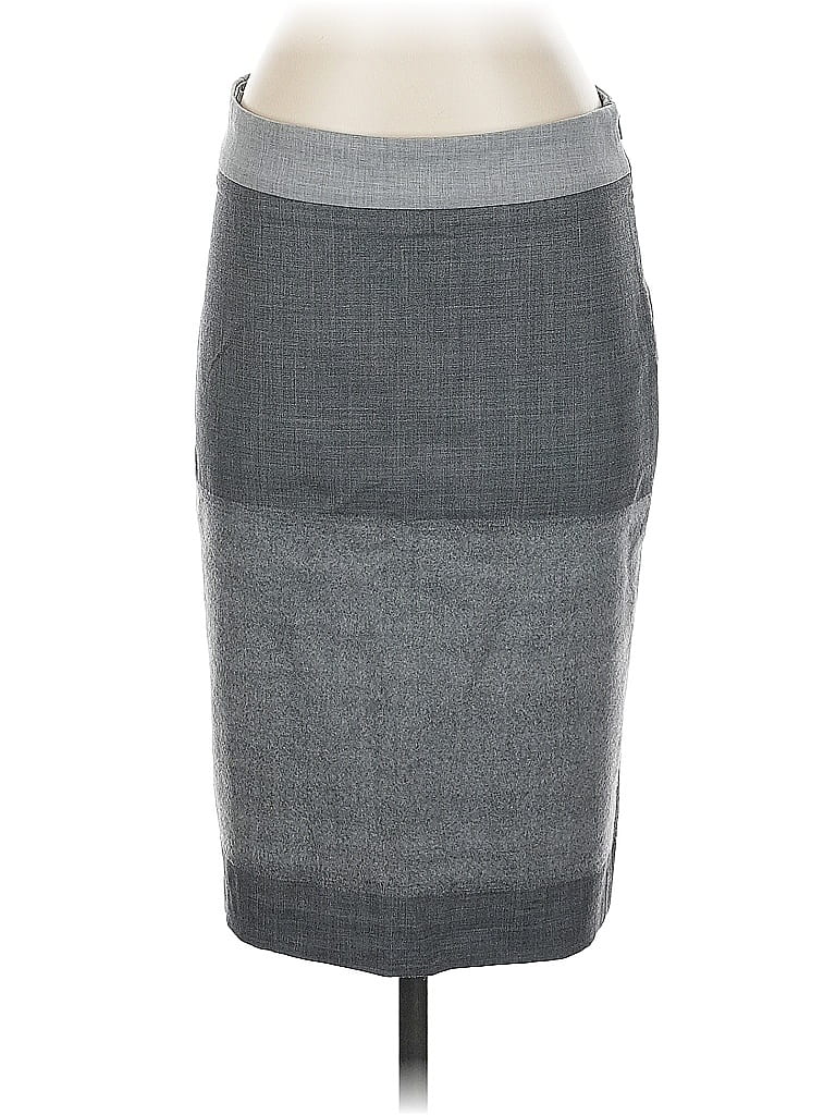 Pre-owned Gunex Wool Skirt In Gray