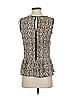 Ann Taylor 100% Polyester Silver Sleeveless Blouse Size 0 - photo 2