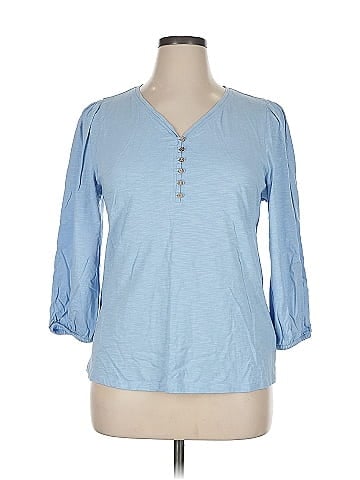 Soft Surroundings 3/4 Sleeve Top (view 1)