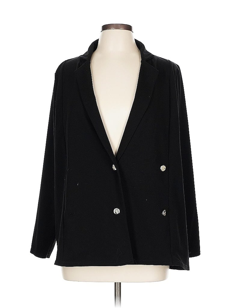 Pre-owned Boohoo Blazer Jacket In Black