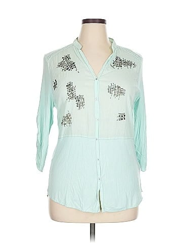 Solitaire 3/4 Sleeve Blouse (view 1)