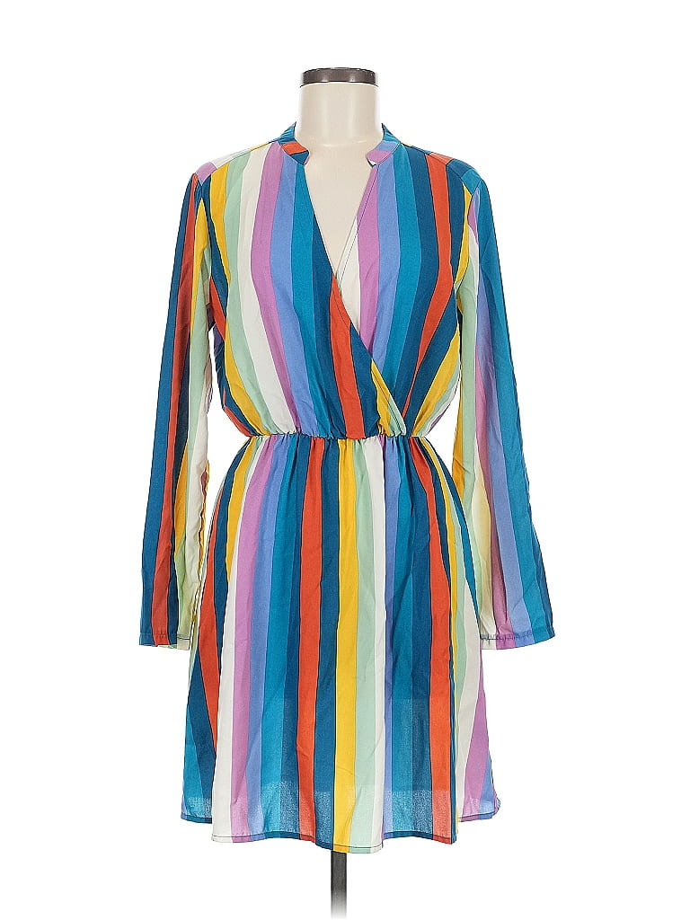 Click to view more detailed imagery on our partner's website Pre-owned All In Favor Casual Dress In Blue