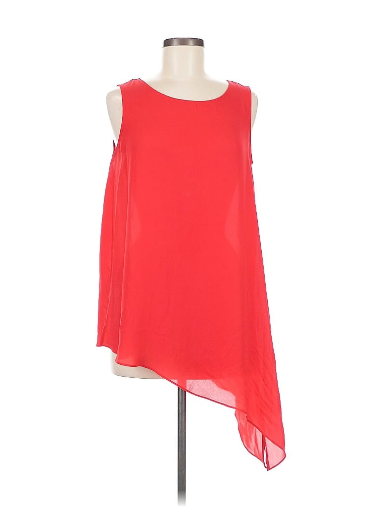 Pre-owned Nygard Sleeveless Top Red One Shoulder Neckline Tops