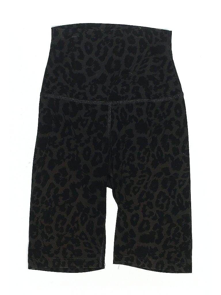 LNA Animal Print Black Overall Shorts Size XS - photo 1