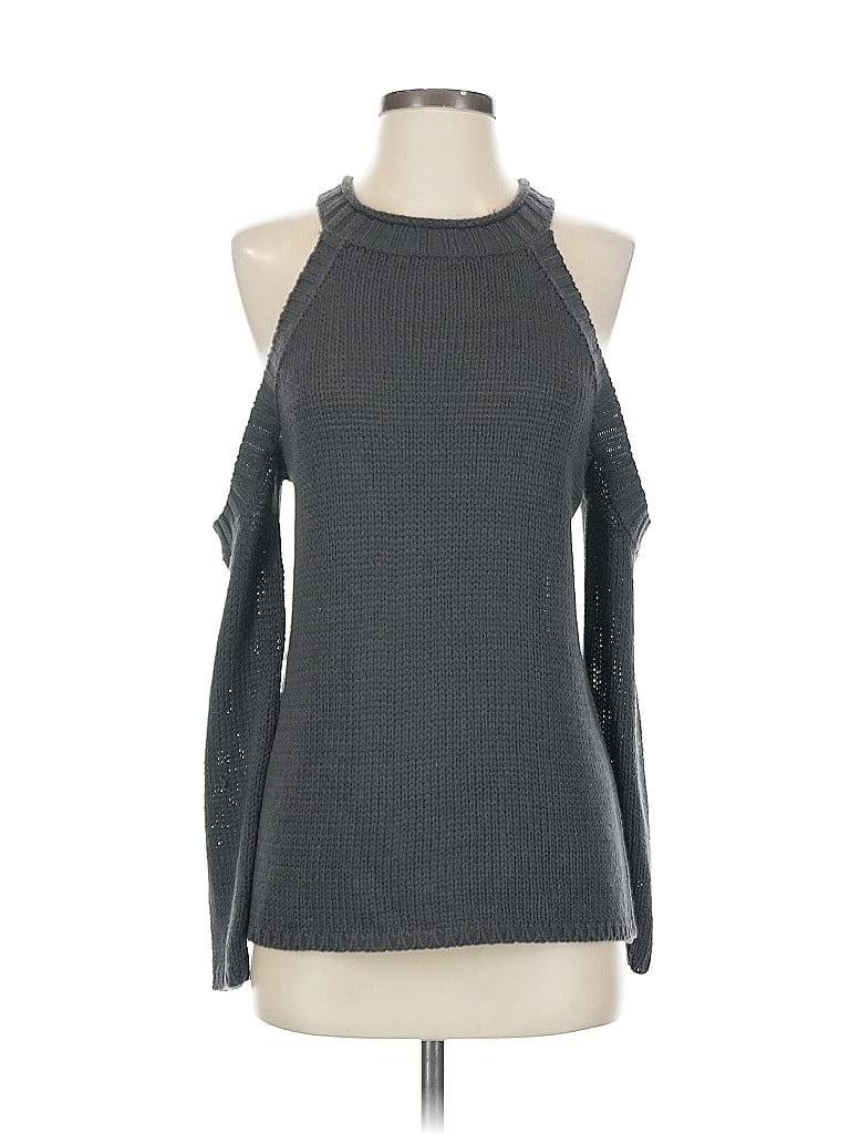 Click to view more detailed imagery on our partner's website Pre-owned Aqua Turtleneck Sweater In Gray