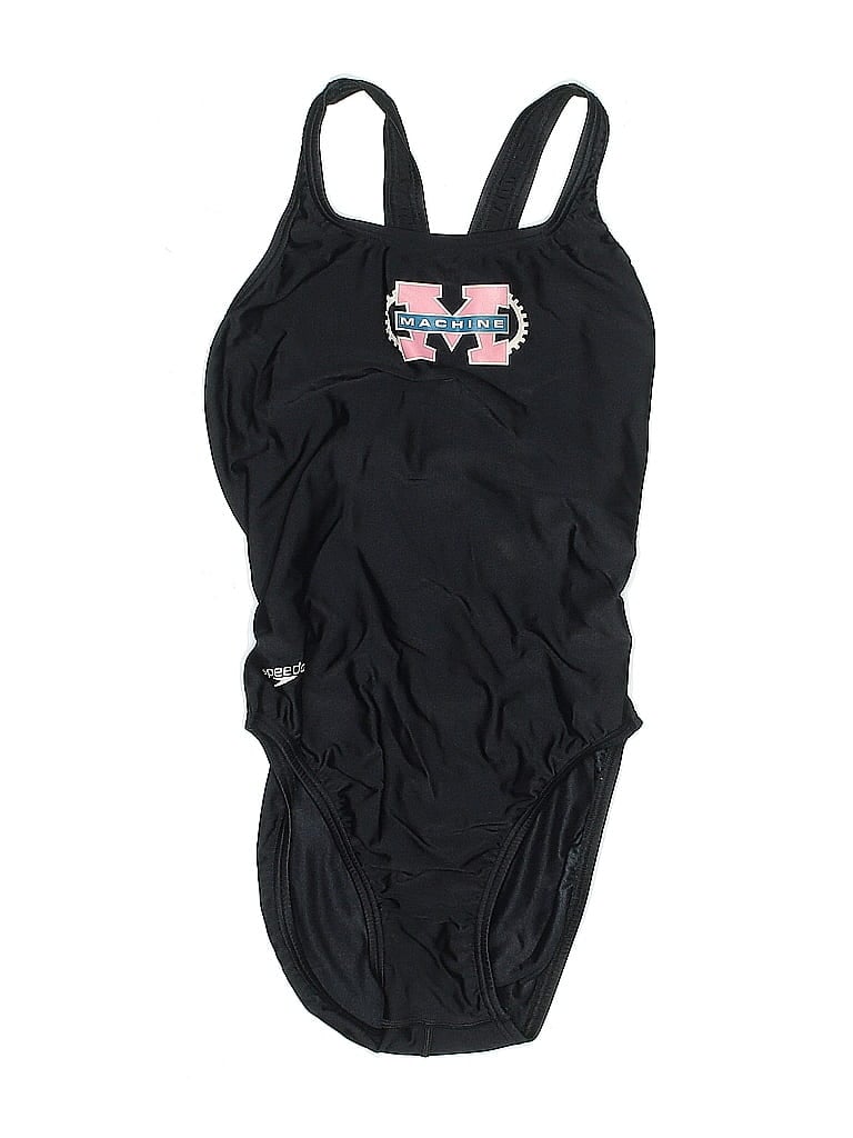 Pre-owned Speedo One Piece Swimsuit In Black