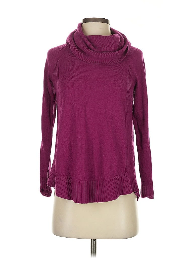 Pre-owned Ann Taylor Loft Turtleneck Sweater In Purple