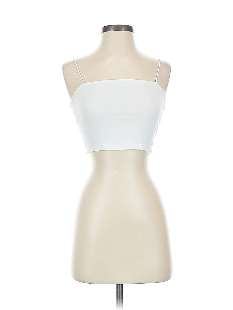 Pre-owned Asos Design Tank Top White Strapless Neckline Tops