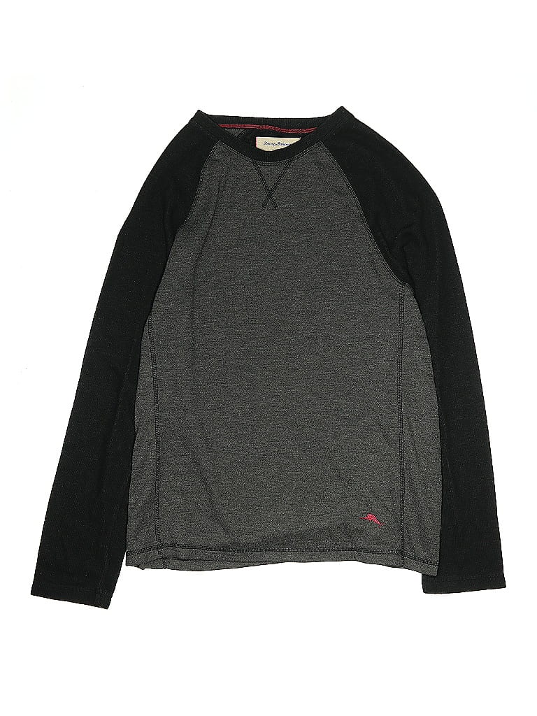 Pre-owned Tommy Bahama Kids' Long Sleeve T-shirt In Gray