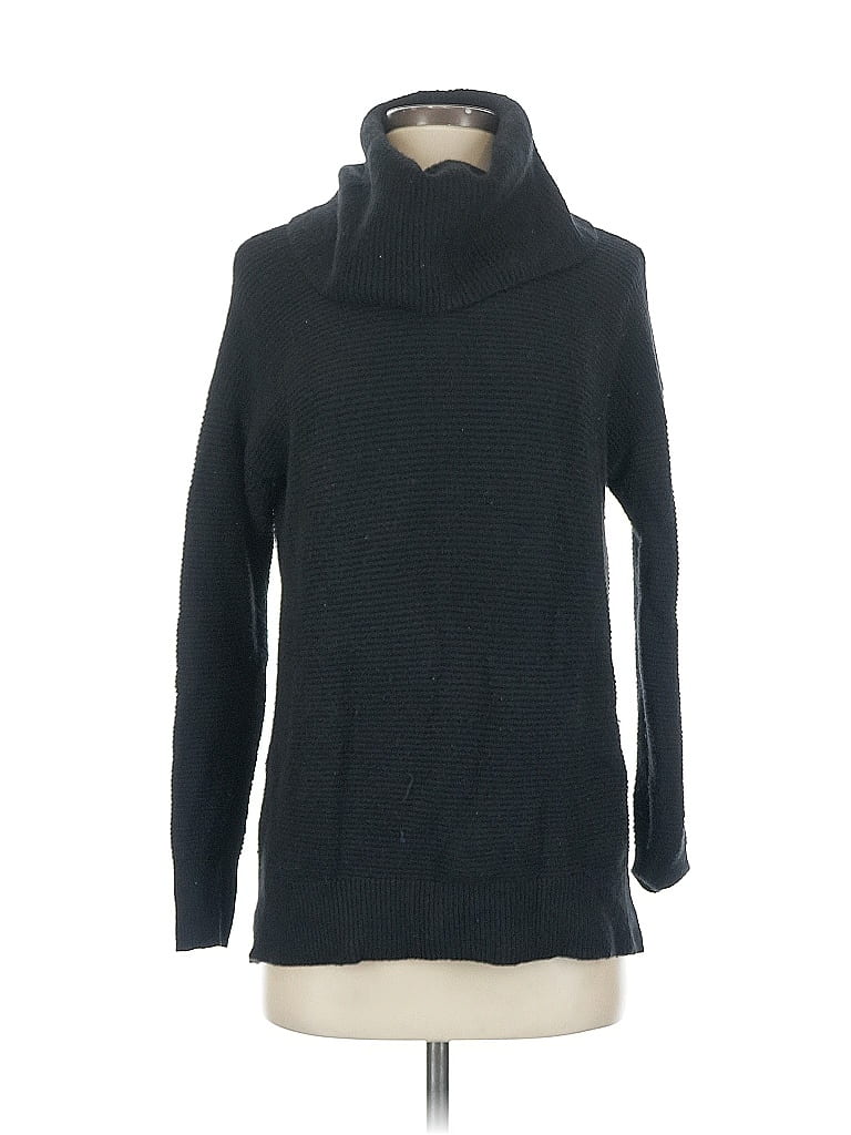 Pre-owned Ann Taylor Loft Turtleneck Sweater In Black