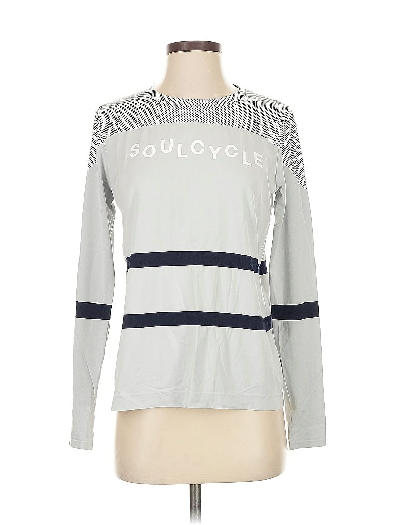 SOULCYCLE Pre-owned Long Sleeve T-shirt In Silver