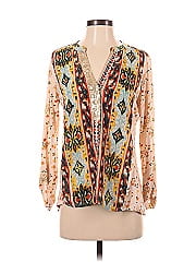 Altar'd State 100% Rayon Floral Green Casual Dress Size S