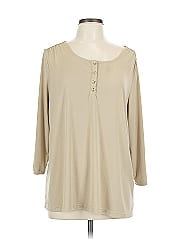 Susan Graver Long Sleeve Henley