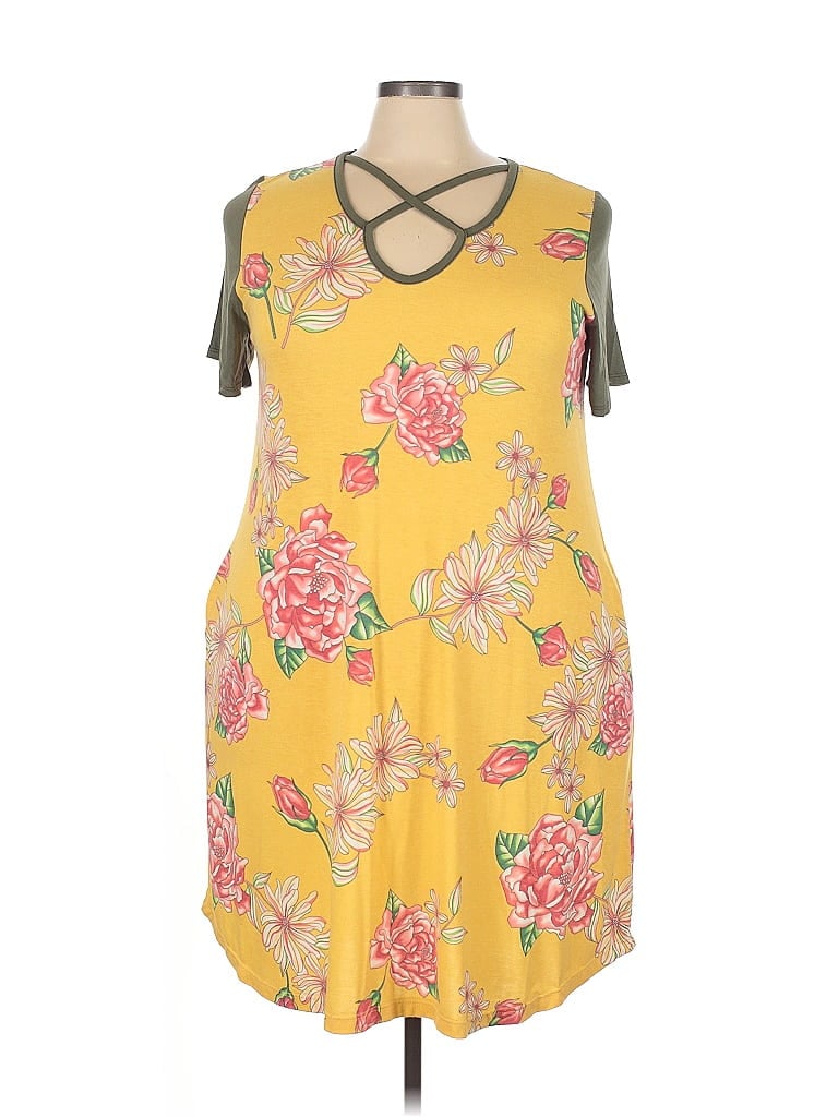Click to view more detailed imagery on our partner's website Pre-owned Oddi Casual Dress In Yellow