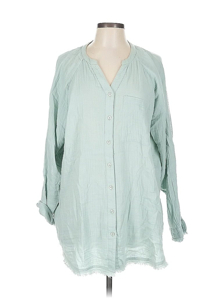 DIP Pre-owned Long Sleeve Blouse In Green