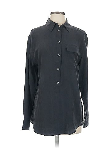 Equipment Long Sleeve Silk Top (view 1)