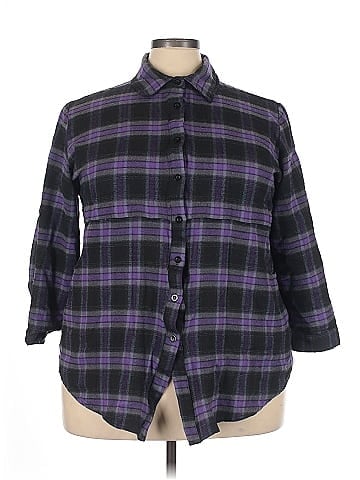 HOTOUCH 3/4 Sleeve Button-Down Shirt (view 1)