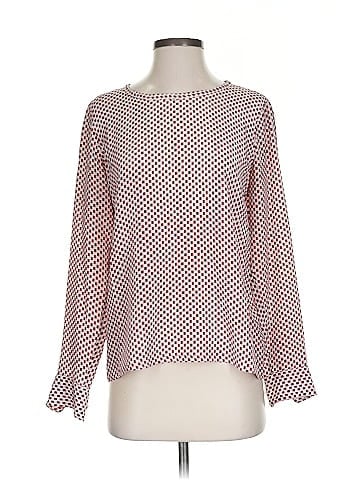 Equipment Long Sleeve Silk Top (view 1)