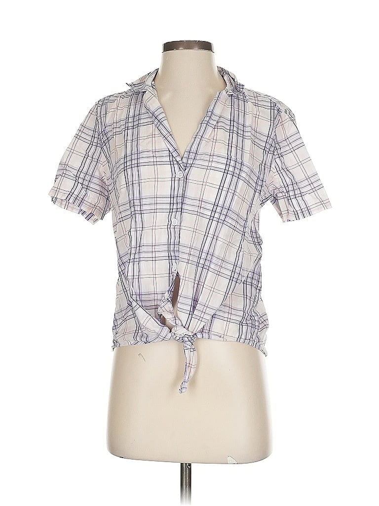 Pre-owned Equipment Short Sleeve Polo Shirt In Purple