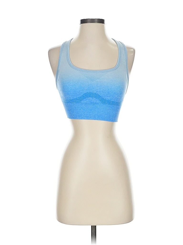 Pre-owned Unbranded Tank Top Blue Halter Neckline Tops