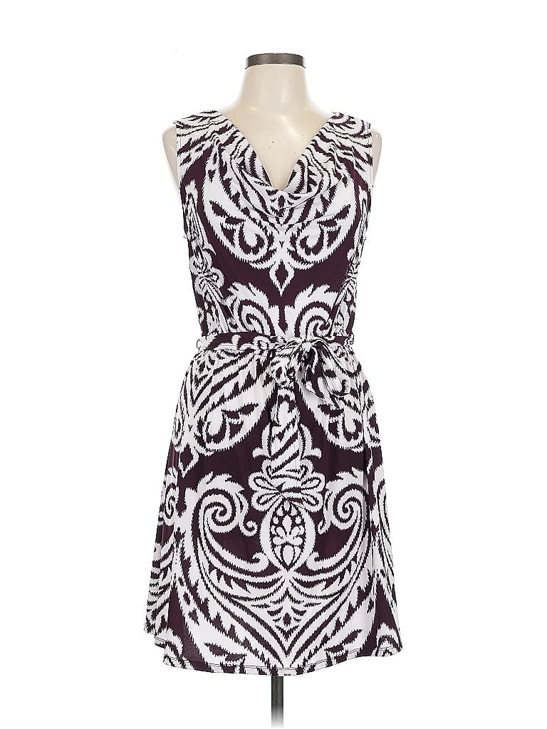 Pre-owned Inc International Concepts Cocktail Dress In Burgundy