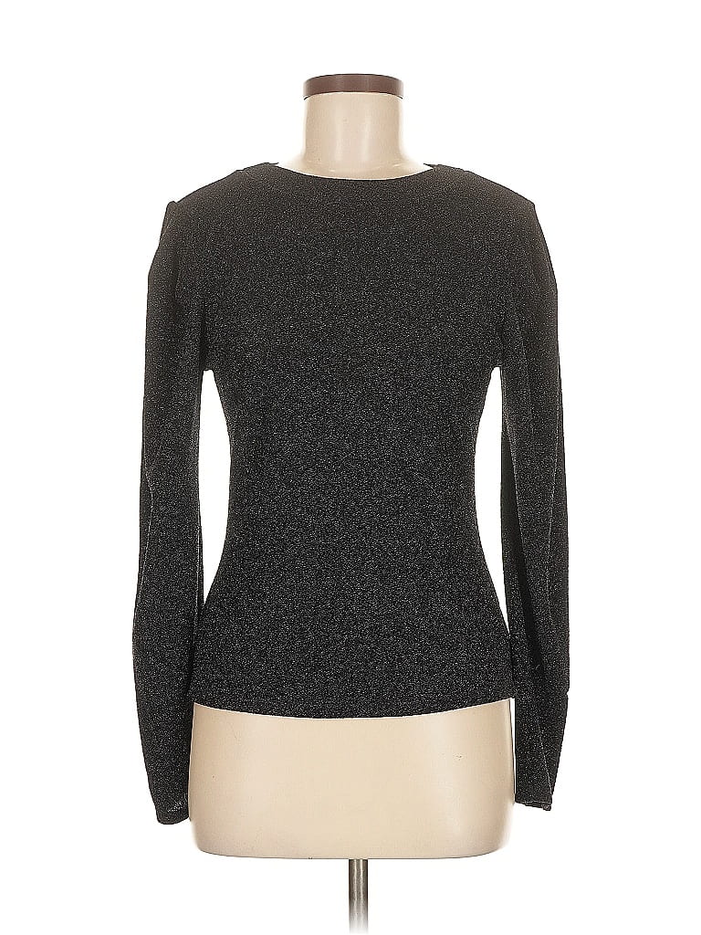 Pre-owned Lavender Long Sleeve T-shirt In Gray