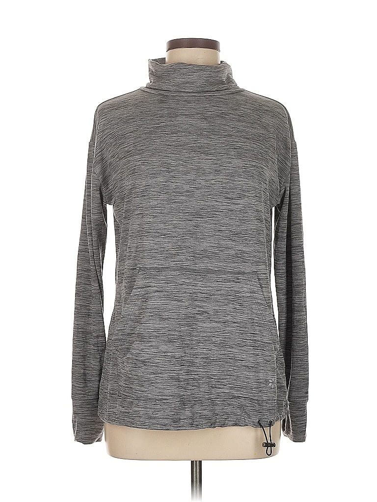 NINE WEST Pre-owned Long Sleeve Top Gray Turtleneck Tops