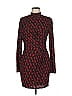 Black Halo Print Red Casual Dress Size 8 - photo 1