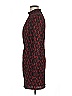Black Halo Print Red Casual Dress Size 8 - photo 4