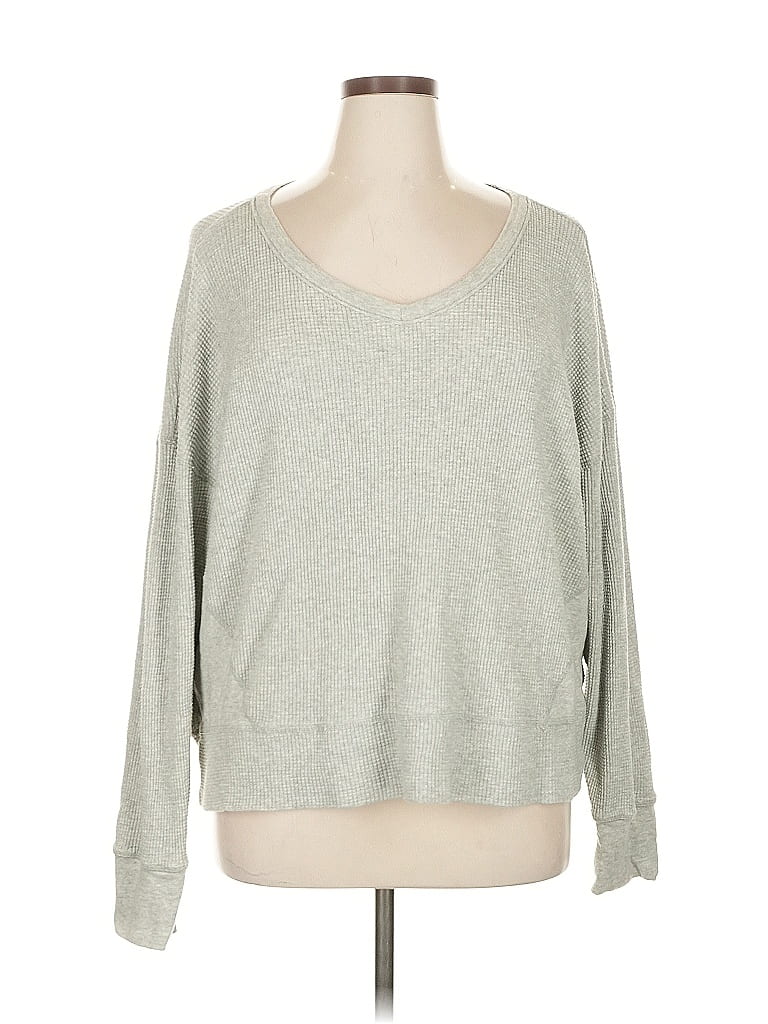 Pre-owned Offline By Aerie Sweatshirt In Gray