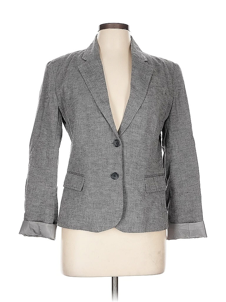 Pre-owned Banana Republic Factory Store Blazer Jacket In Gray