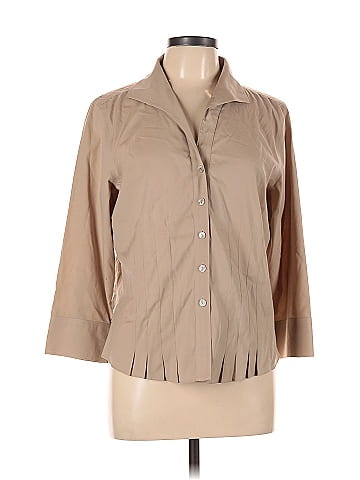 Talbots 3/4 Sleeve Button-Down Shirt (view 1)
