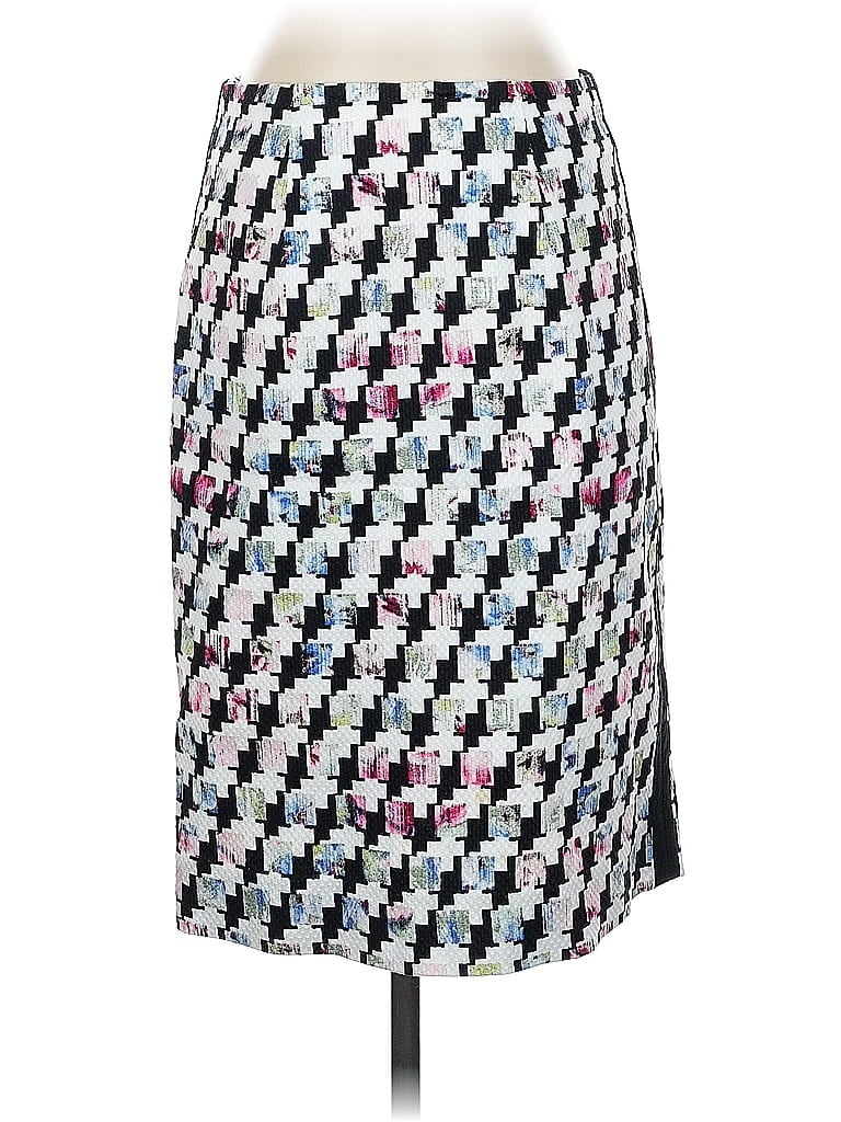 Pre-owned White House Black Market Formal Skirt In Silver