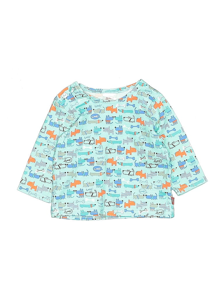 Click to view more detailed imagery on our partner's website Pre-owned Zutano Babies' 3/4 Sleeve T-shirt In Blue