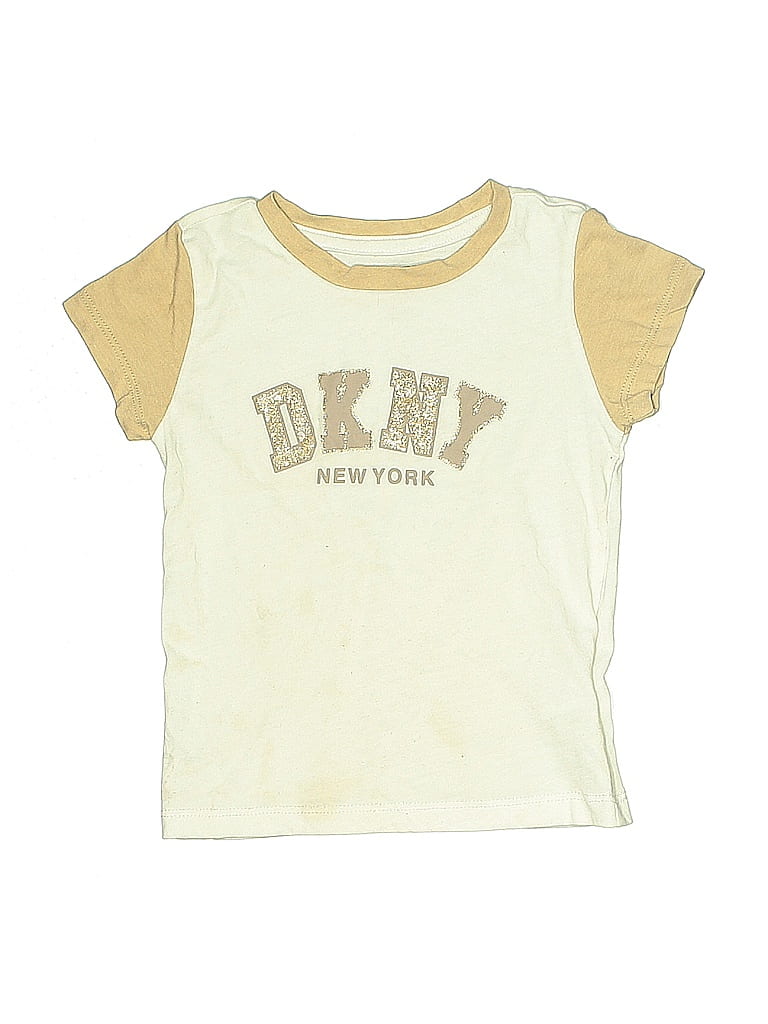Click to view more detailed imagery on our partner's website Pre-owned Dkny Kids' Short Sleeve T-shirt In White