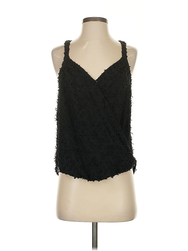Pre-owned Blu Pepper Sleeveless Blouse In Black
