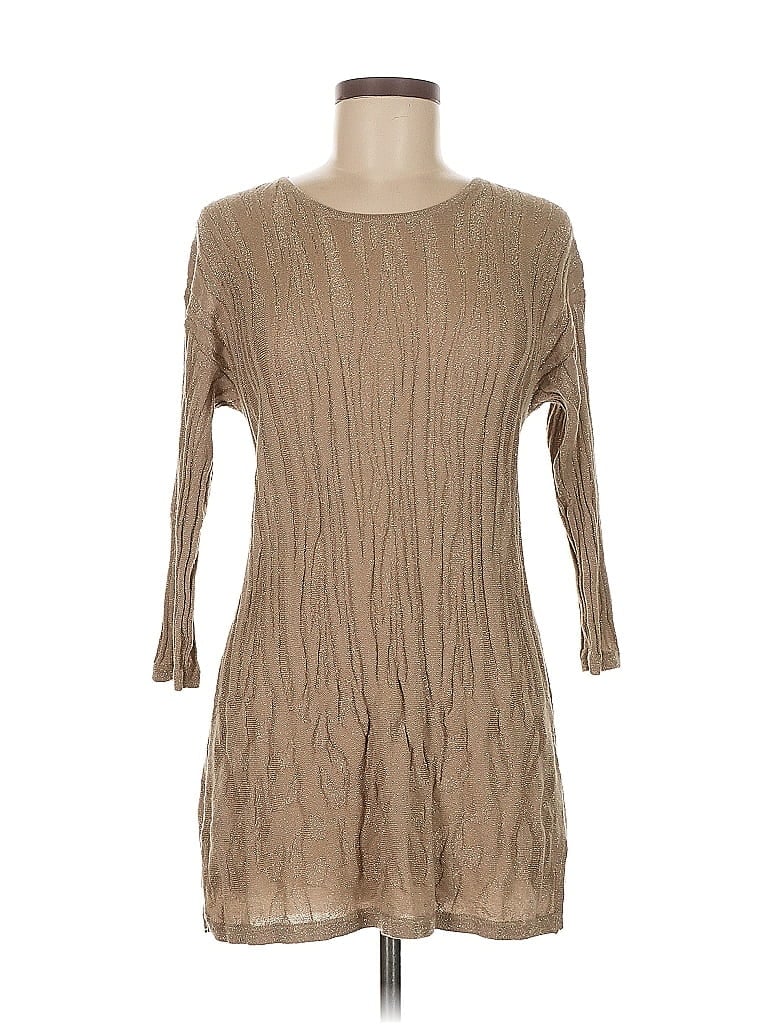 Pre-owned Travelers By Chico's Casual Dress In Brown