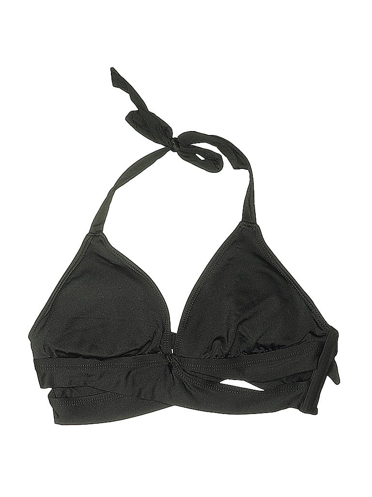 Pre-owned Kona Sol Swimsuit Top Black Swimwear