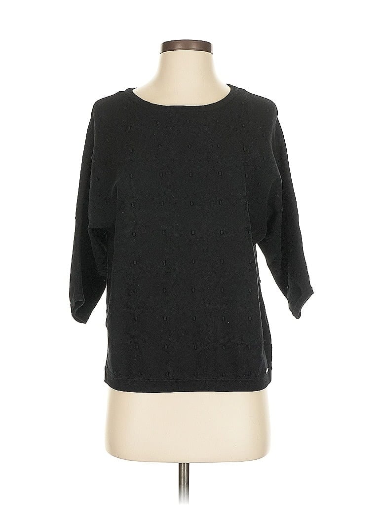 Pre-owned T Tahari Pullover Sweater In Black