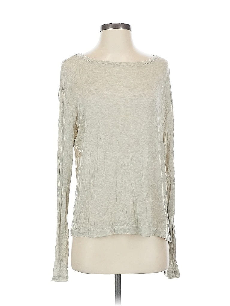 Pre-owned Vince Long Sleeve T-shirt In Brown