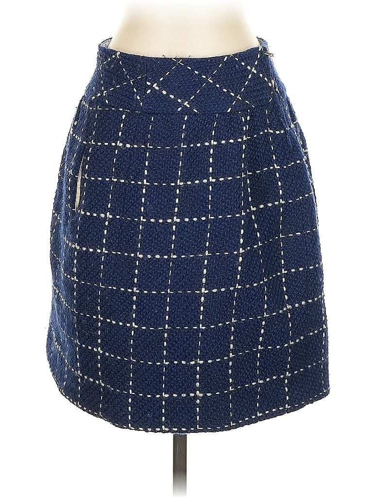 Pre-owned Maeve Wool Skirt In Blue