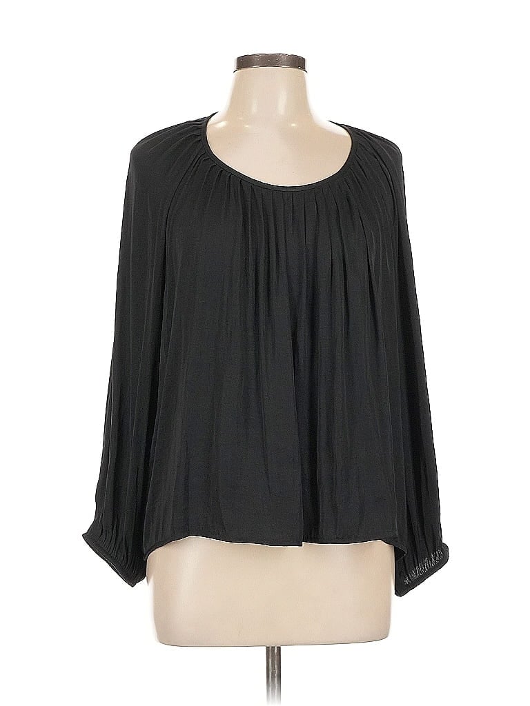 Pre-owned A New Day 3/4 Sleeve Blouse In Black