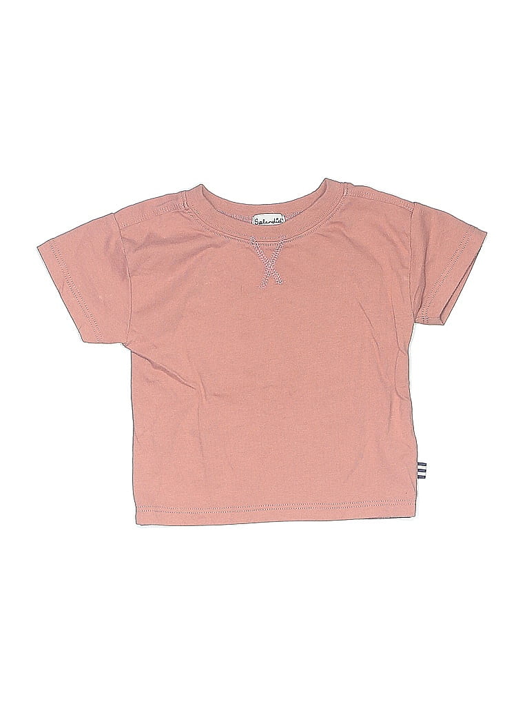 Click to view more detailed imagery on our partner's website Pre-owned Splendid Babies' Short Sleeve Henley Shirt In Pink