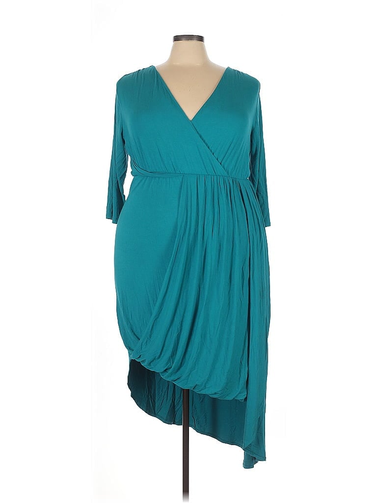 Pre-owned Lane Bryant Cocktail Dress In Blue