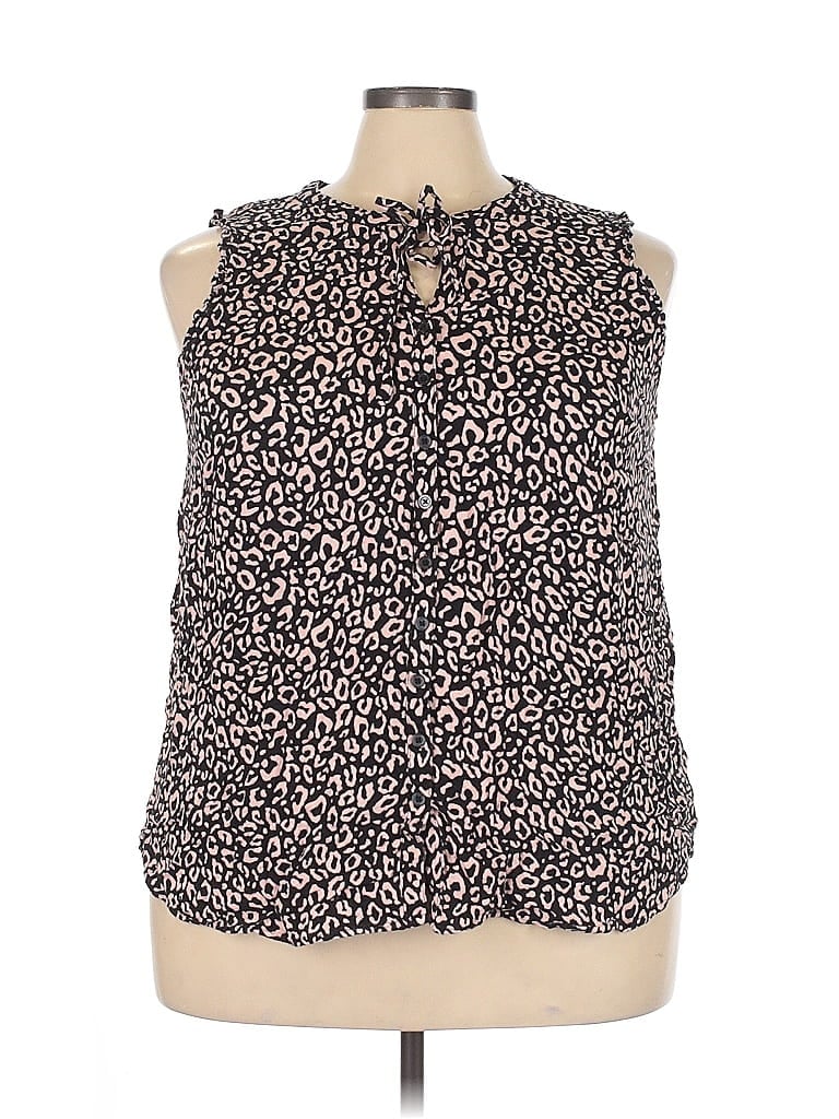 Pre-owned Torrid Sleeveless Blouse In Pink