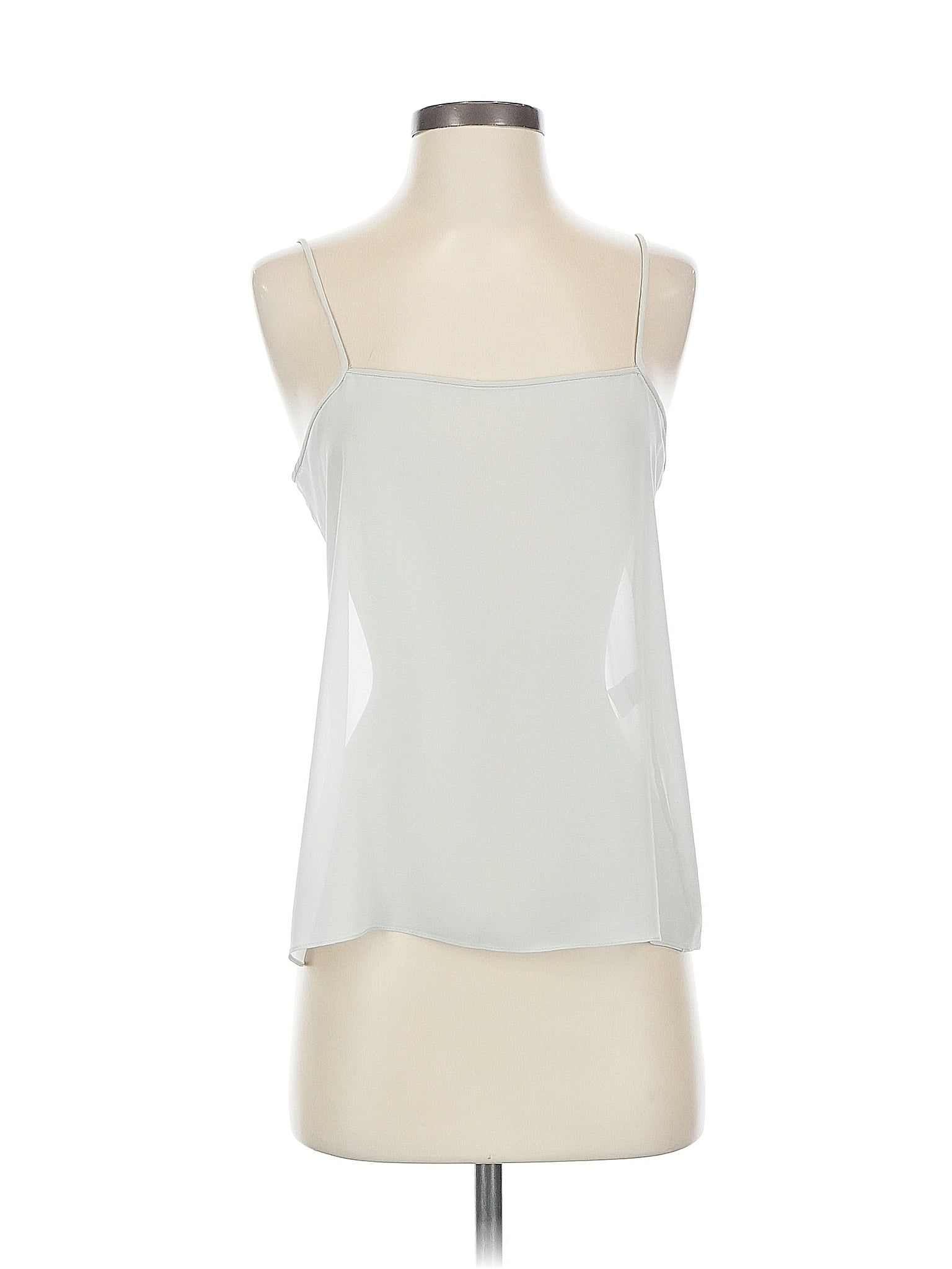 Diane von Furstenberg Silver Purple Sleeveless Blouse Size 4