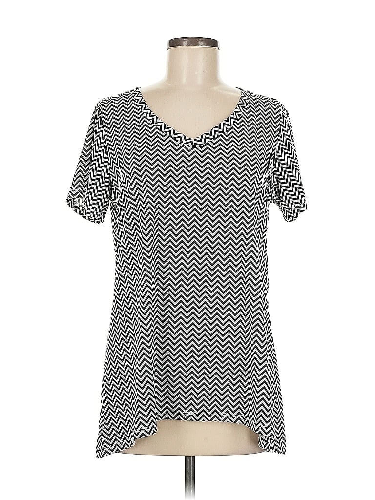 Pre-owned Lularoe Short Sleeve T-shirt In Gray