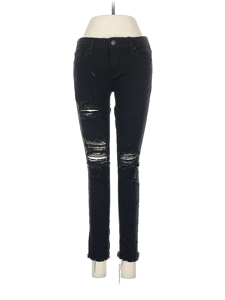 Pre-owned Just Black Jeans In Black