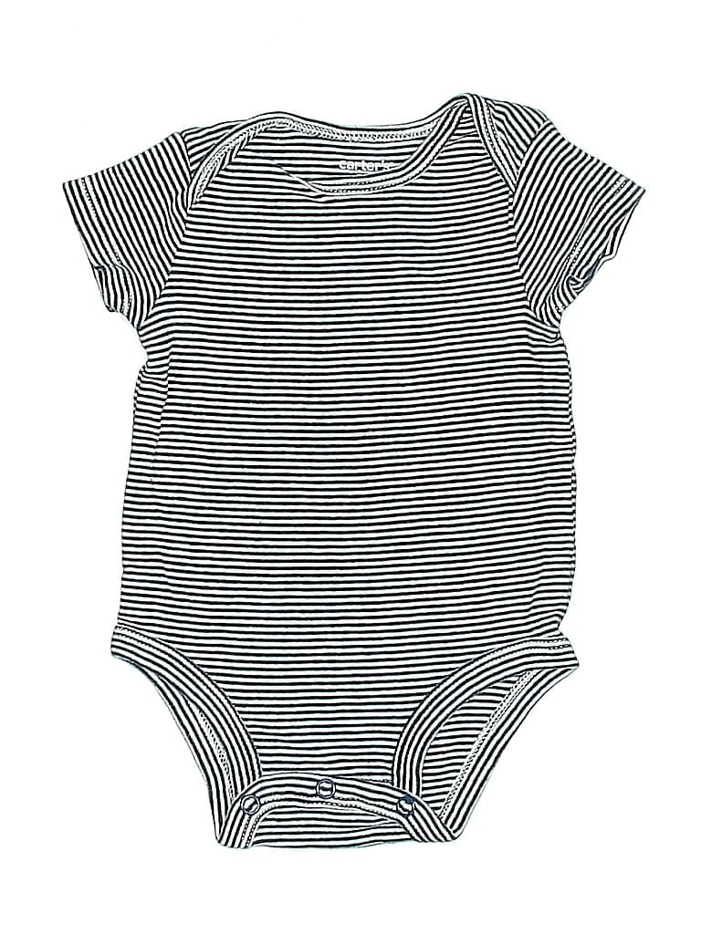Pre-owned Carter's Babies' Short Sleeve Onesie In Blue